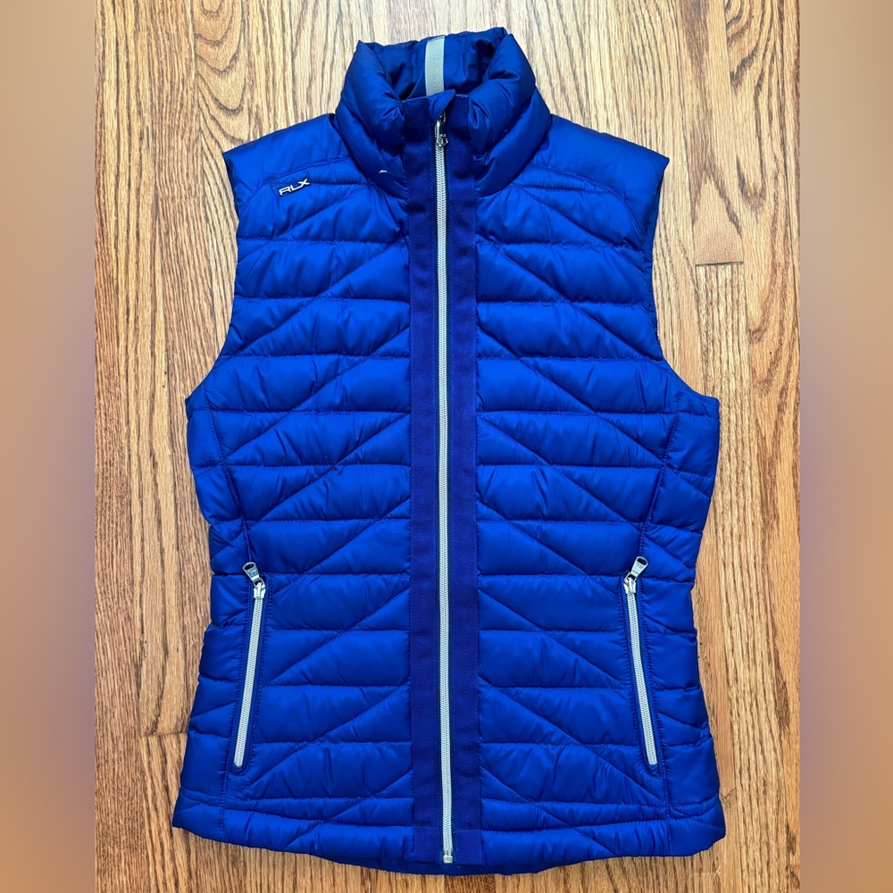 Ralph Lauren blue puff vest size XS